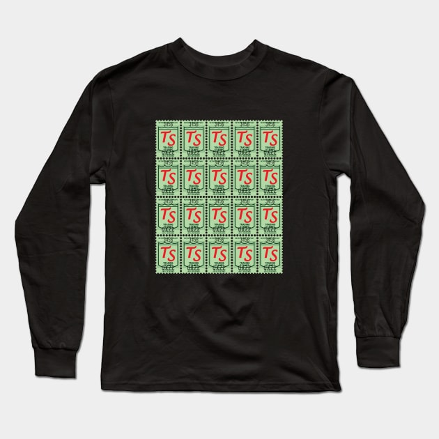 Grocery Trading Stamps Long Sleeve T-Shirt by GloopTrekker